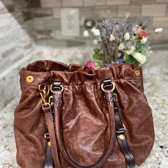 💯 1913 Prada Milano All Leather Crossbody Bag - Picture 3 of 4